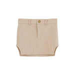 Pinko Kids Gonna in Ecopelle Crema con Spacchi per Bambine