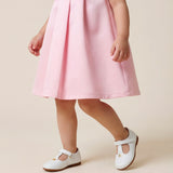 Blumarine Kids Abito Rosa con Maxi Fiocco per Neonate