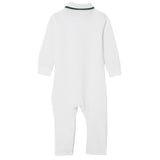 Lacoste Kids Tutina Polo Bianco e Verde con Logo Unisex