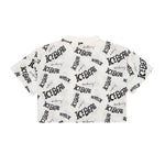 Iceberg Kids T-Shirt Bianca/Nera con Logo per Bambine