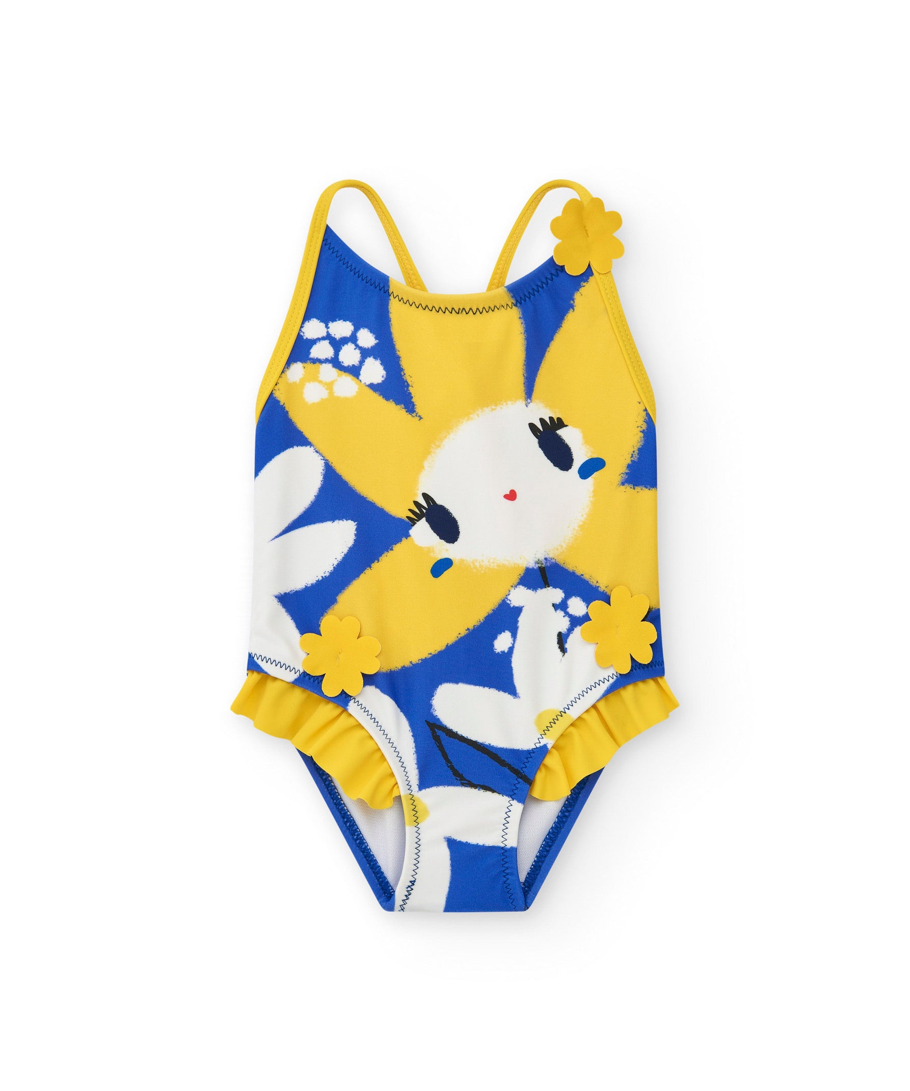 Tuc Tuc Costume Monokini Giallo/Blu per Neonate