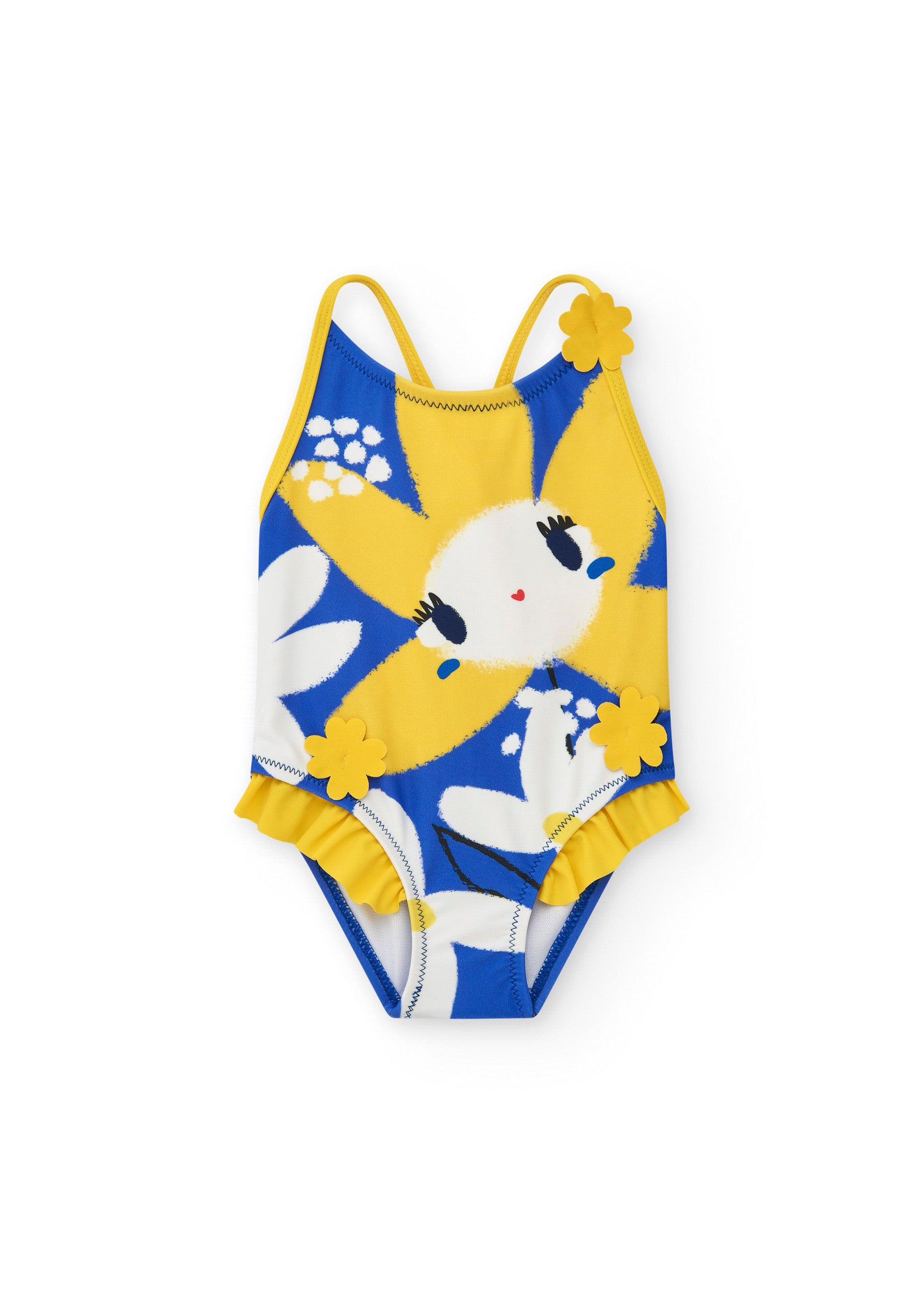 Tuc Tuc Costume Monokini Giallo/Blu per Neonate