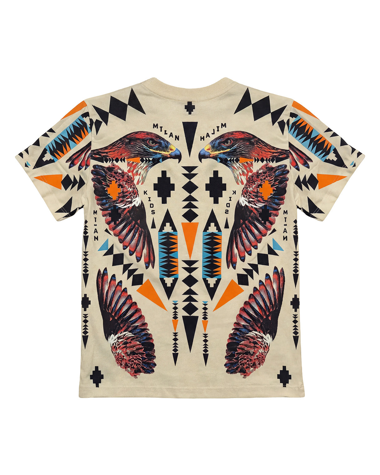 Marcelo Burlon County of Milan Kids T-Shirt Cocco con Stampa per Bambini