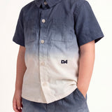Daniele Alessandrini Kids Camicia Navy Dissolvenza per Neonati