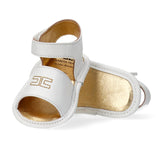 Elisabetta Franchi La Mia Bambina Bianco/Oro con Logo per Neonate