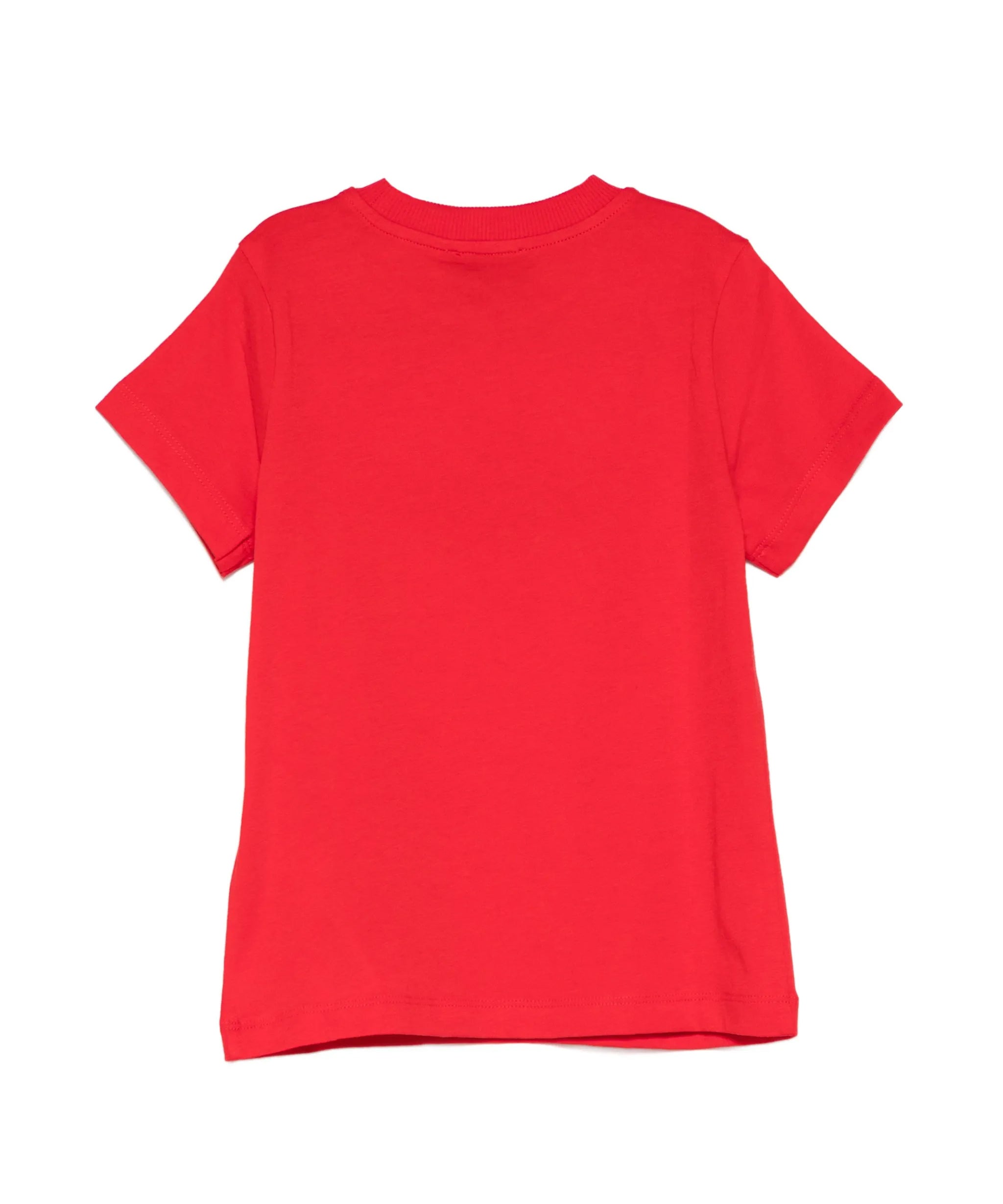 Moschino Kids T-Shirt Rosso con Logo Teddy Bear per Bambini