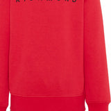 John Richmond Kids Tuta in Felpa Rossa e Nera con Logo Stampato per Bambini