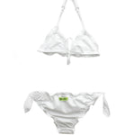 4GIVENESS Costume Bikini Bianco Ricamato per Bambine