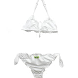 4GIVENESS Costume Bikini Bianco Ricamato per Bambine
