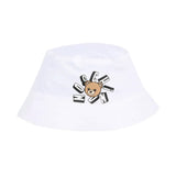 Moschino Kids Bucket Bianco con Logo Teddy Bear per Neonati