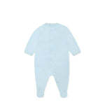 Moschino Kids Tutina Celeste con Stampa Teddy per Neonati (retro)