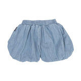 Palm Angels Kids Short Celeste con Toppa Orso Unisex