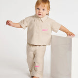 Diesel Kids Pantalone con Tasche Cargo e Logo Ricamato per Neonate