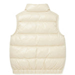 Moschino Kids Gilet Panna Unisex con Logo Teddy per Bambini