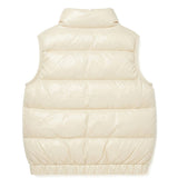 Moschino Kids Gilet Panna Unisex con Logo Teddy per Bambini