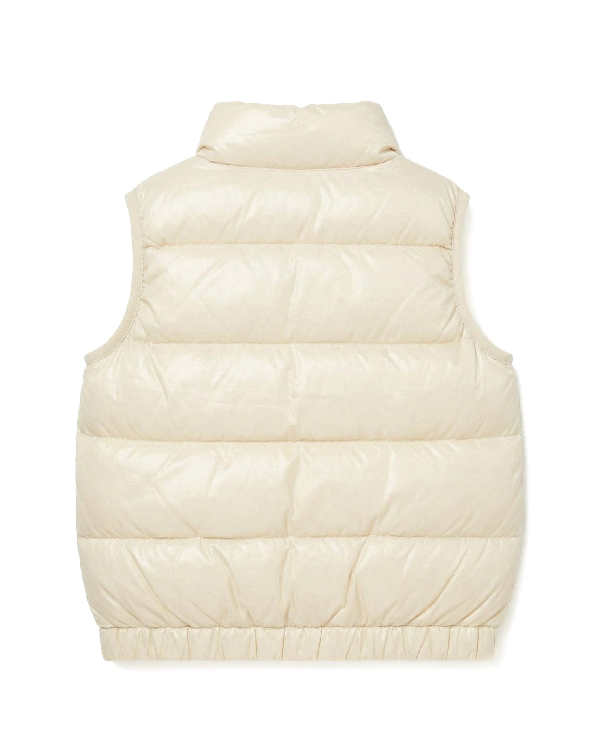 Moschino Kids Gilet Panna Unisex con Logo Teddy per Bambini