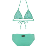 F**K Kids Costume Due Pezzi Verde Acqua per Bambine