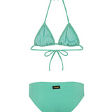F**K Kids Costume Due Pezzi Verde Acqua per Bambine