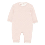 Elisabetta Franchi La Mia Bambina Tutina Rosa con Logo Geometrico per Neonate