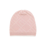 Elisabetta Franchi La Mia Bambina Cappello Rosa con Logo Geometrico per Neonate
