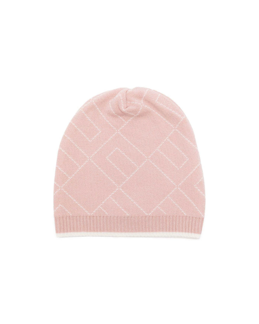 Elisabetta Franchi La Mia Bambina Cappello Rosa con Logo Geometrico per Neonate