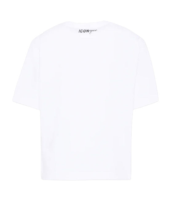 Dsquared2 Kids T-Shirt Bianco con Stampa per Bambini