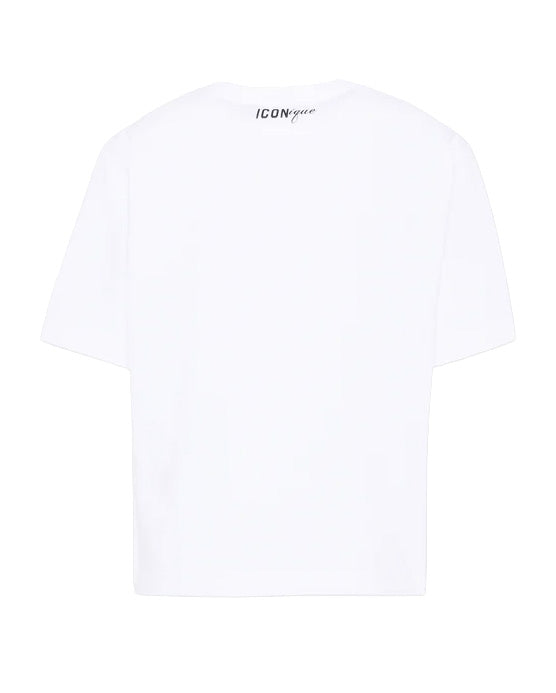 Dsquared2 Kids T-Shirt Bianco con Stampa per Bambini