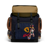 Dsquared2 Kids Zaino Blu e Multicolor con Patch per Bambini