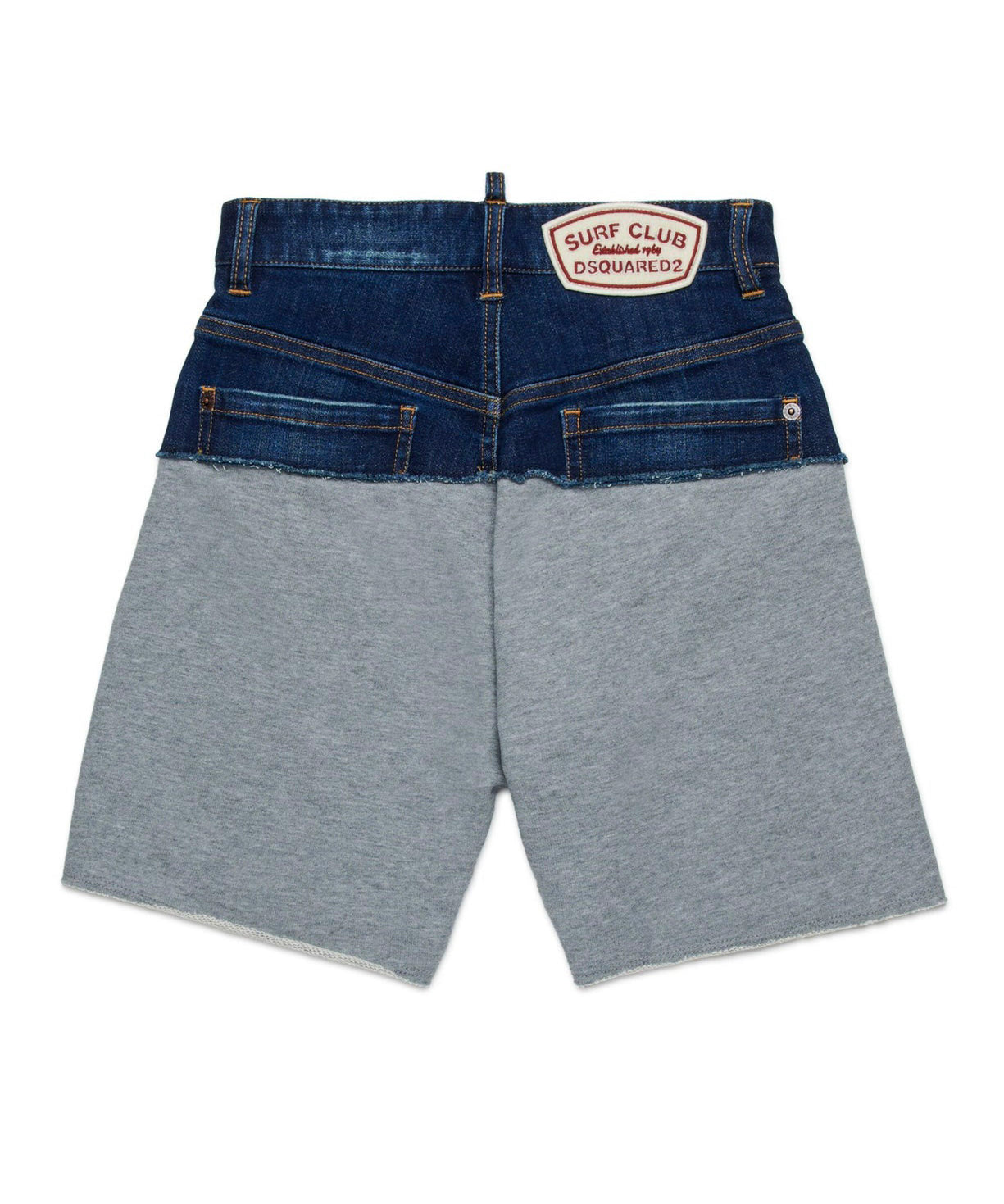 Dsquared2 Kids Bermuda Grigio/Denim per Bambini (retro)