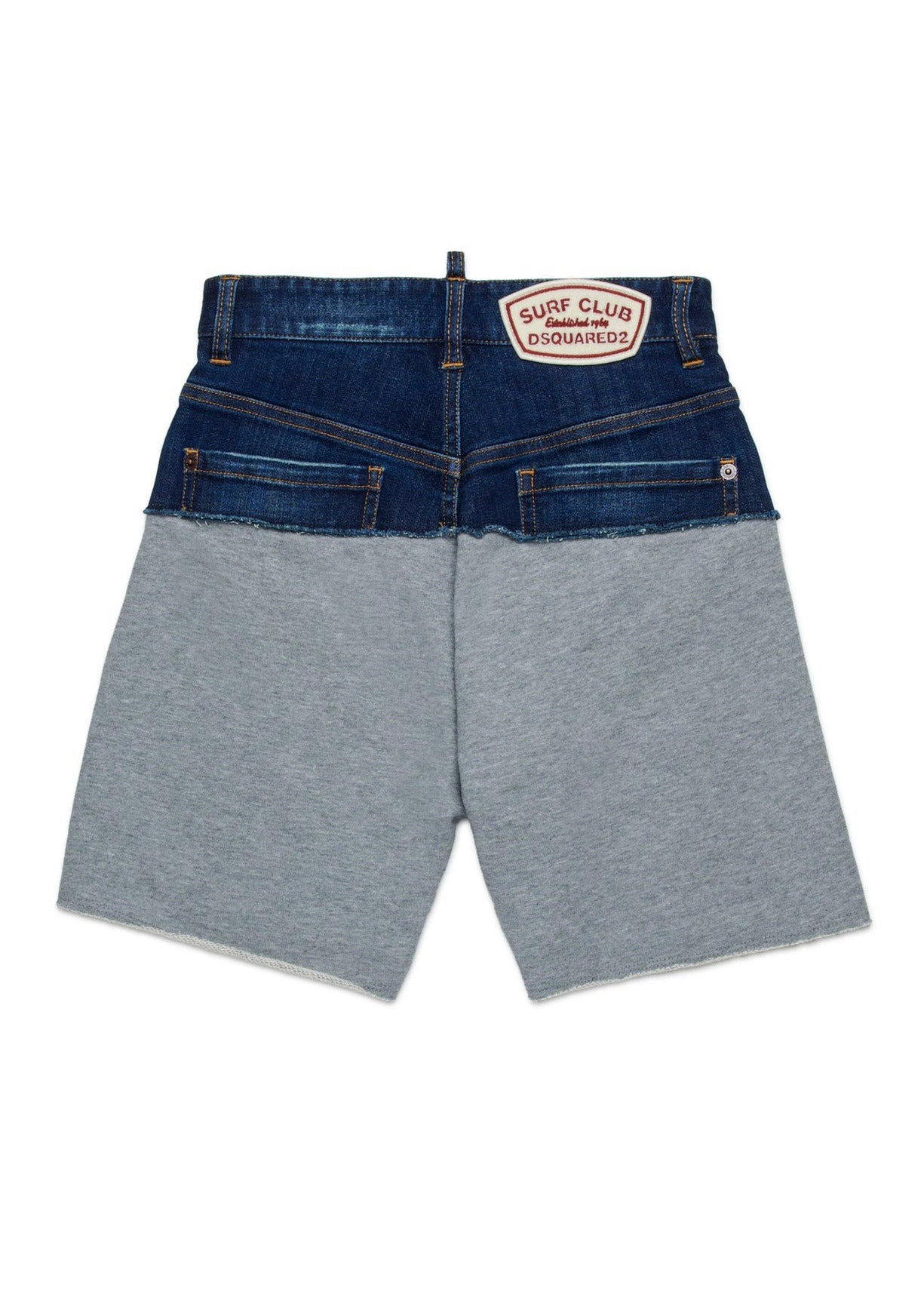 Dsquared2 Kids Bermuda Grigio/Denim per Bambini (retro)