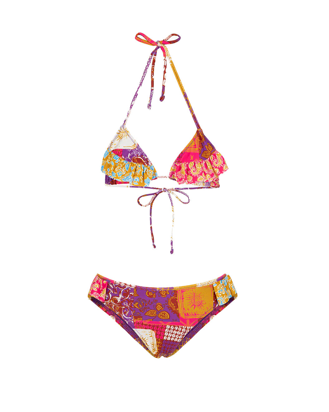 F**K Kids Costume a Triangolo Fantasia per Bambine
