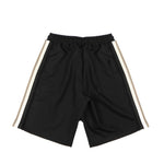 Yes London Kids Bermuda Nero con Dettaglio Laterale a Contrasto e Applicazione Logo per Bambini