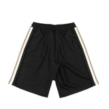 Yes London Kids Bermuda Nero con Dettaglio Laterale a Contrasto e Applicazione Logo per Bambini