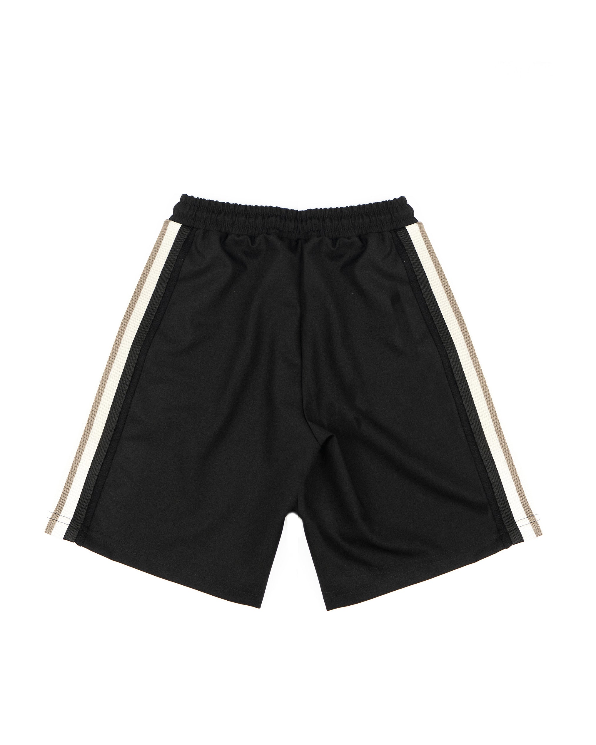 Yes London Kids Bermuda Nero con Dettaglio Laterale a Contrasto e Applicazione Logo per Bambini