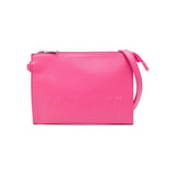 Msgm Kids Borsa Fuxia con Logo Goffrato