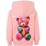 Barrow Kids Felpa con Cappuccio e Stampa Retro per Bambine