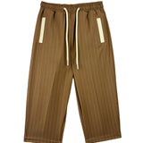 Yes London Kids Pantalone a Righe Cammello per Bambini