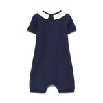 Moschino Kids Tutina Blu Navy con Stampa Toy per Neonati