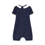 Moschino Kids Tutina Blu Navy con Stampa Toy per Neonati