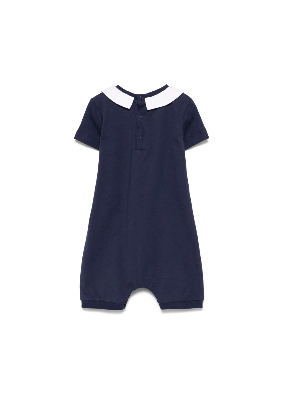 Moschino Kids Tutina Blu Navy con Stampa Toy per Neonati