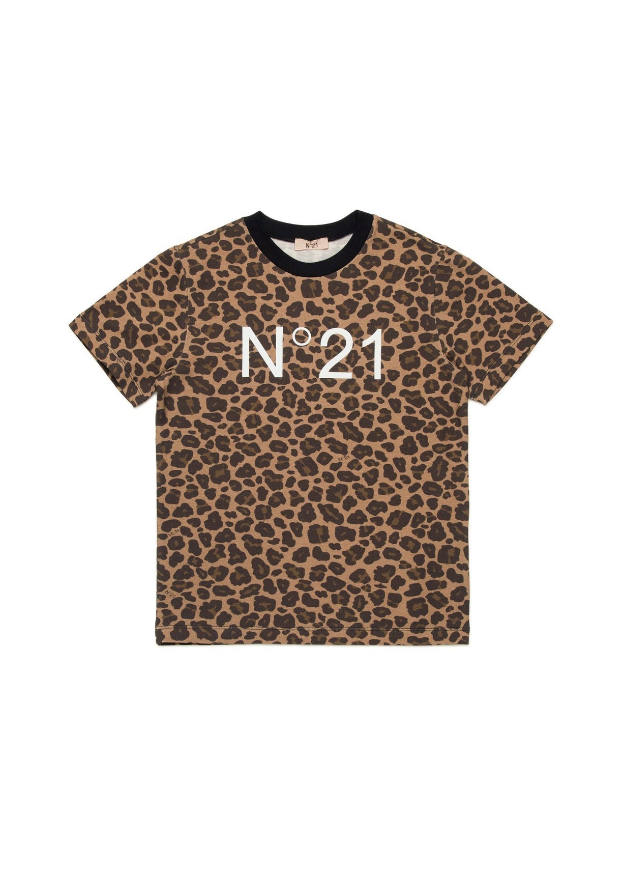 N°21 Kids T-shirt Maculata con Stampa per Bambine