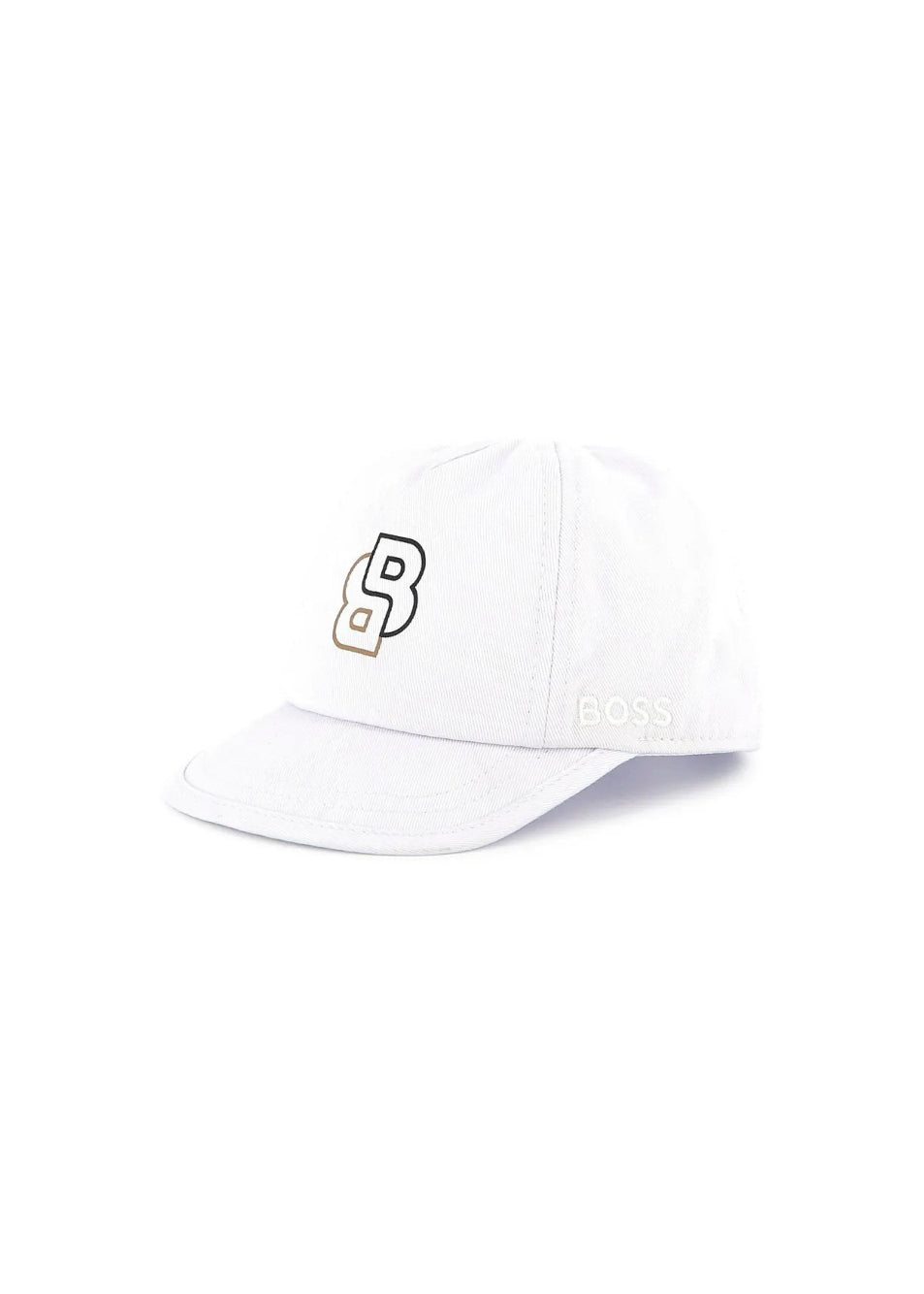 Boss Kids Cappello Bianco con Logo per Bambini