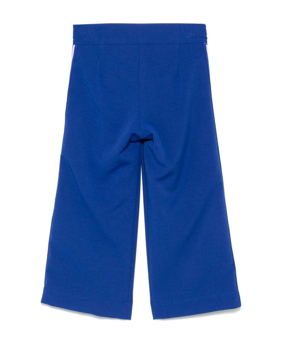 MSGM Kids Pantaloni Royal con Banda Logo per Bambine (retro)