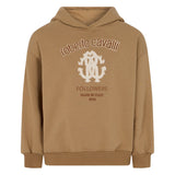 Roberto Cavalli Kids Felpa Beige con Stampa Logo Followers per Bambine