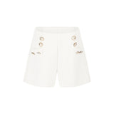 Odi Et Amo Short Bianco per Bambine