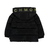 John Richmond Kids Giubbino Nero e Verde con Logo per Bambini