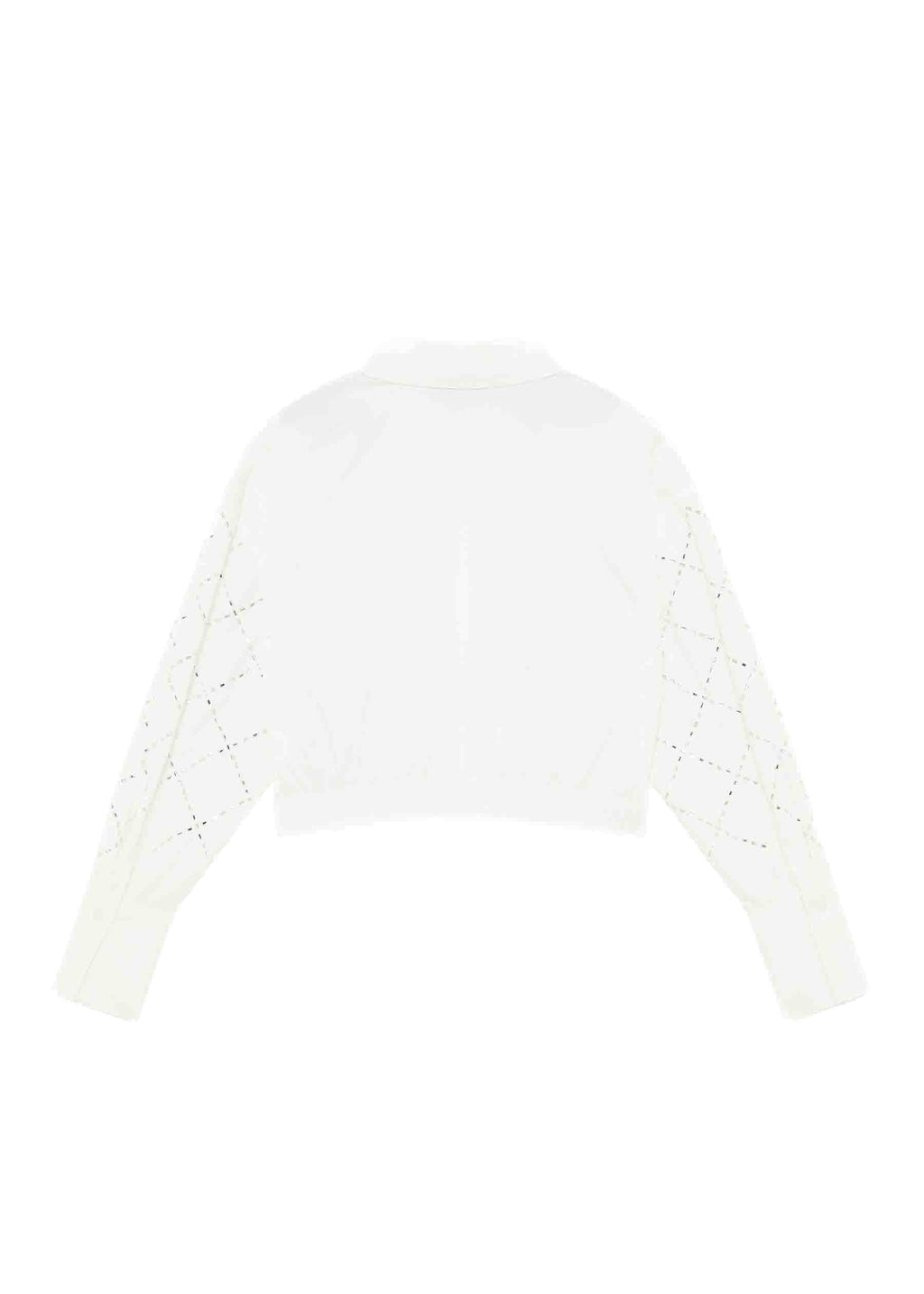 Patrizia Pepe White Perforated Shirt for Girls