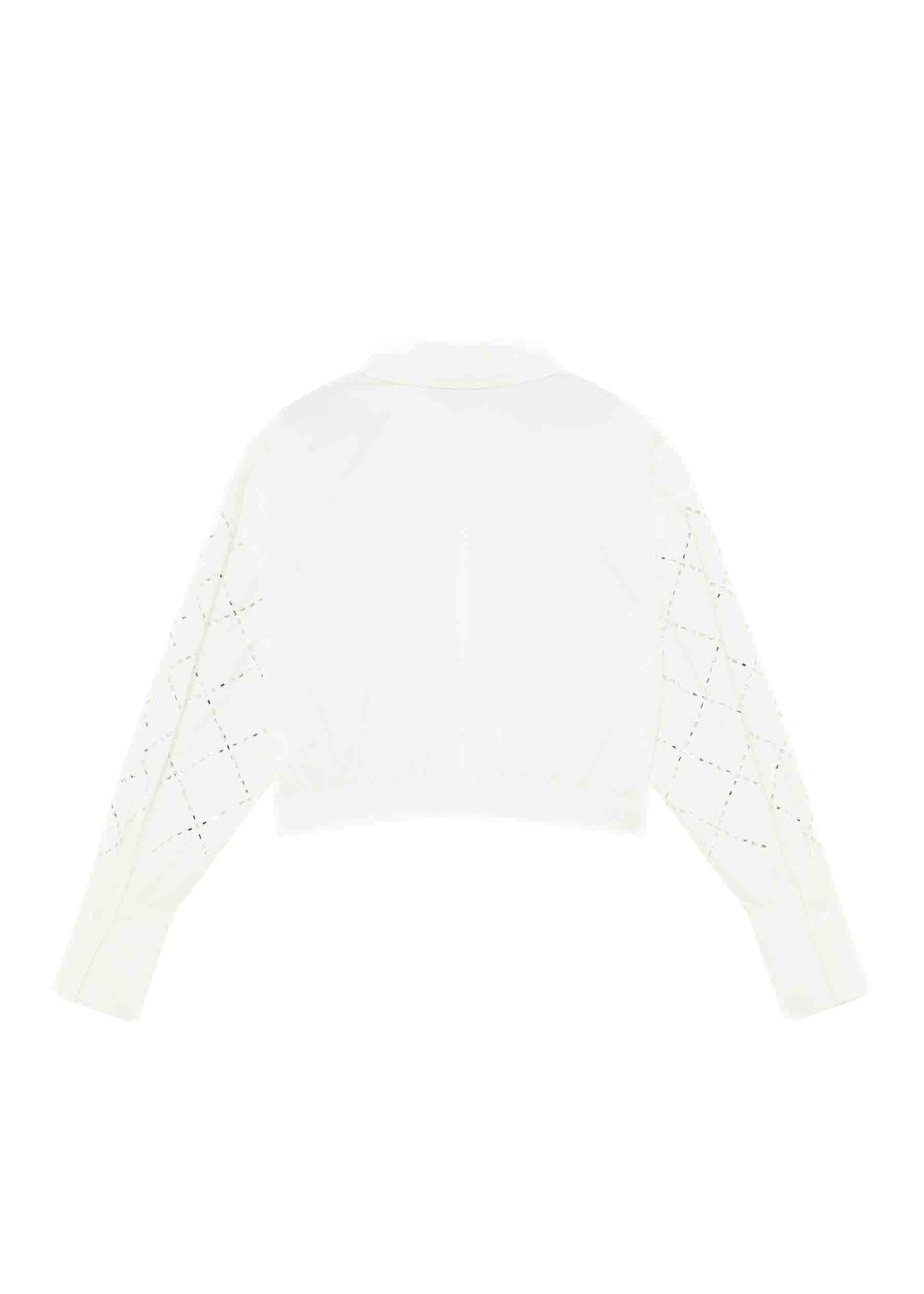 Patrizia Pepe White Perforated Shirt for Girls