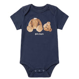 Palm Angels Kids Tripack Body Bianco/BLU/Grigio per Neonati