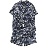 Just Cavalli Kids Completo Camicia e Short Fantasia Tiger Blu per Bambini